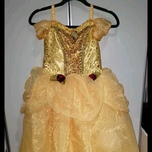 Little Girl Princess  Disney Bibbidi Bobbidi Boutique  Belle Dress Size 9/10 New